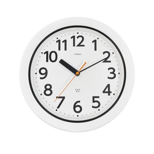 保土ヶ谷電子販売 HWP-002W ホワイト アナログ掛け時計 防塵・防水 IP67