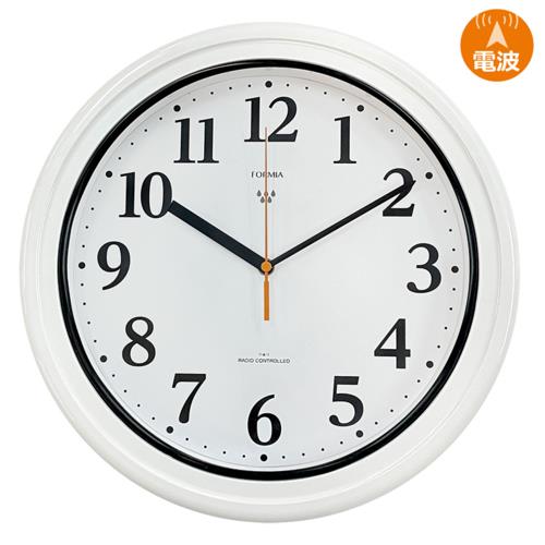 保土ヶ谷電子販売 HWP-003RC(ホワイト) アナログ電波掛け時計 防塵・防水 IP67