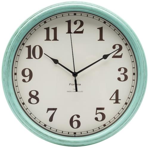 保土ヶ谷電子販売 HIC-011RC-GN グリーン インテリアアナログ電波掛け時計 Formia フォルミア 夜間秒針停止 ポップ