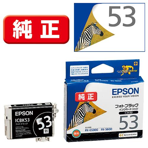 エプソン(EPSON) ICBK53 純正 インクカートリッジ フォトブラック