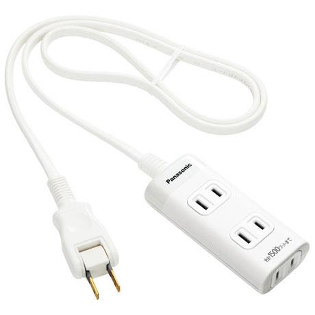 パナソニック(Panasonic) WHA2413WP ホワイト ザ･タップQ 電源タップ 3個口 1m