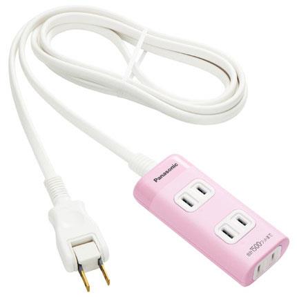 パナソニック(Panasonic) WHA2423NP ピンク ザ･タップQ 電源タップ 3個口 2m