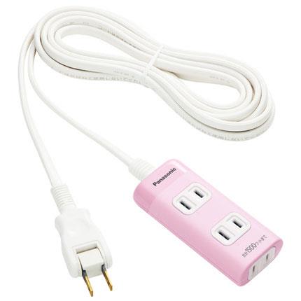 パナソニック(Panasonic) WHA2433NP ピンク ザ･タップQ 電源タップ 3個口 3m