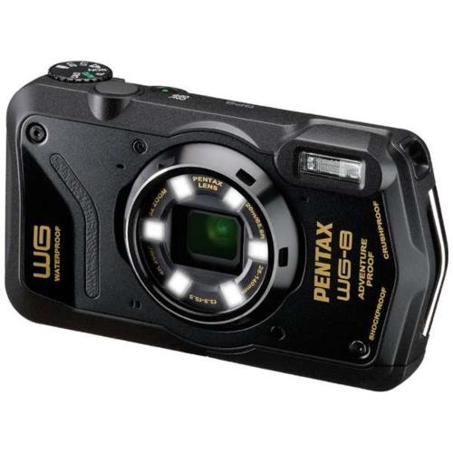 【長期保証付】ペンタックス(PENTAX) WG-8BK ブラック WG 防水デジタルカメラ 防塵 耐衝撃