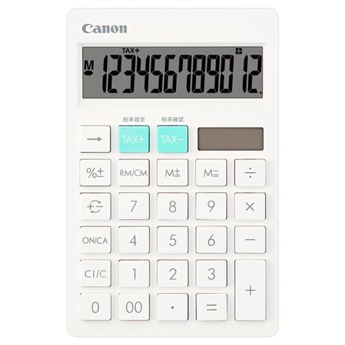 CANON(キヤノン) HS-1200TC-WH ホワイト カラフル電卓 卓上 12桁