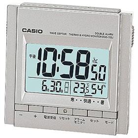 CASIO(カシオ) DQD-705J-8JF チタニウムシルバー 電波目覚まし時計