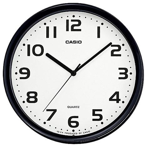 CASIO(カシオ) IQ-24-1JF ブラック スタンダードウオッチ クオーツ掛け時計