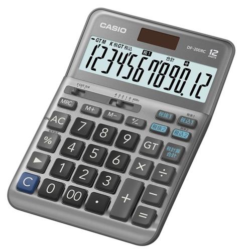 CASIO(カシオ) DF-200RC-N デスクタイプ 税計算合計機能 軽減税率電卓 12桁