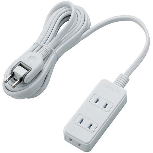 エレコム(ELECOM) T-ST02N-2330WH ホワイト シャッタータップ 延長コード 2ピン 3個口 3m