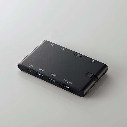 エレコム(ELECOM) DST-C05BK ブラック USB Type-C接続モバイルドッキングステーション