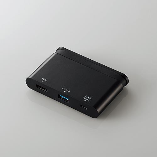 エレコム(ELECOM) DST-C06BK(ブラック) USB Type-C接続モバイルドッキングステーション