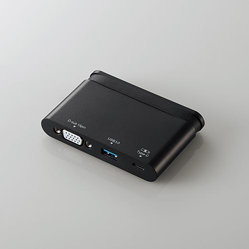 エレコム(ELECOM) DST-C07BK ブラック USB Type-C接続モバイルドッキングステーショ