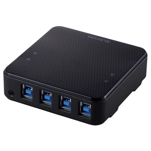 エレコム(ELECOM) U3SW-T4 ブラック USB3.0対応切替機 PC4台
