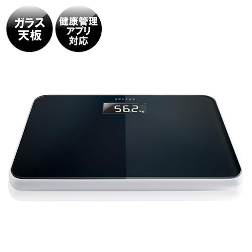 エレコム(ELECOM) HCS-S01BK ブラック ECLEAR エクリア 体重計 HCS-S01シリーズ
