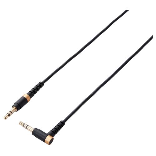 エレコム(ELECOM) AX-35MSL10BK(ブラック) 高耐久オーディオφ3.5AUXケーブル L字-ストレート 1m