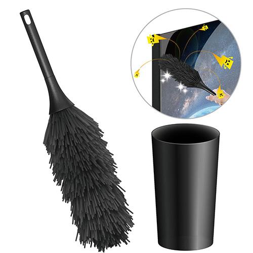 エレコム(ELECOM) AVD-TVBR03ASC(ブラック) TV用除電クリーニングブラシ 除電タイプ 収納ケース付き