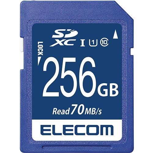 エレコム(ELECOM) MF-FS256GU11R SDXCカード UHS-I U1 70MB/s 256GB