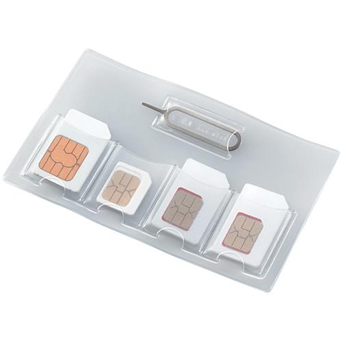 エレコム(ELECOM) CMC-SIMC01CR(クリア) SIMカードケース