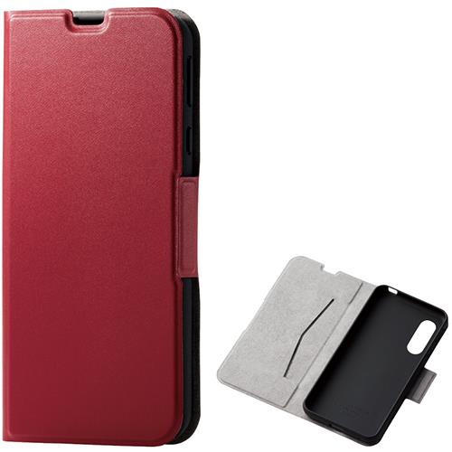 エレコム(ELECOM) PM-AQS3PLFURD(ｸﾘｱ) AQUOS sense3 / lite / Android One S7用 ｿﾌﾄﾚｻﾞｰｹｰｽ 薄型 磁石付