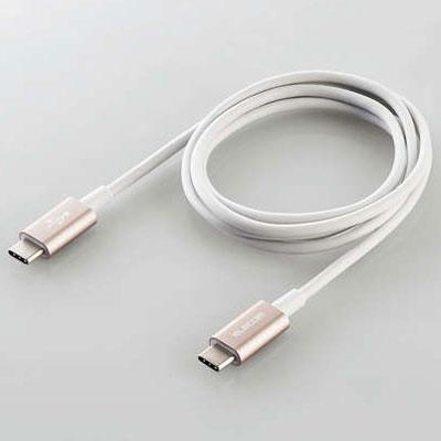エレコム(ELECOM) MPA-CCPS10PNGD ゴールド USB2.0ケーブル C-C PD対応 耐久仕様 1m