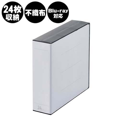 エレコム(ELECOM) CCD-FBB24BK ブラック Blu-ray･CD･DVD対応クリアケース 24枚収納