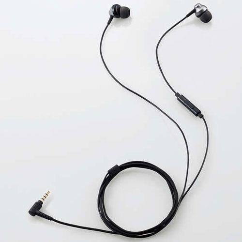 エレコム(ELECOM) EHP-FS12CMBK(ブラック) 高耐久マイク付きカナルイヤホン