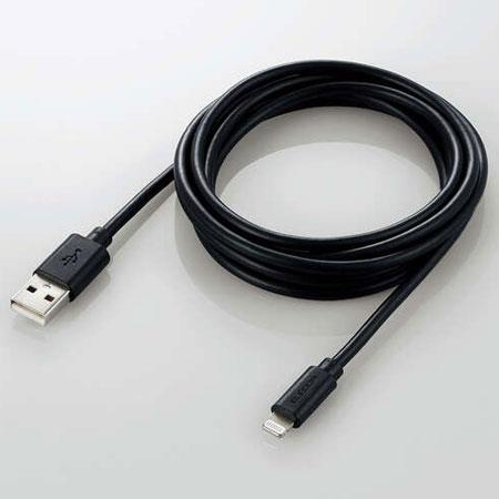 エレコム(ELECOM) MPA-UAL20BK ブラック スタンダードLightningケーブル 2m