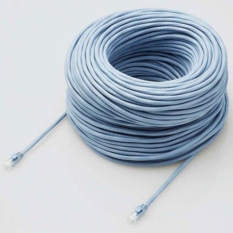 エレコム(ELECOM) LD-GPAT/BU90/RS(ブルー) Cat6A LANケーブル 90m