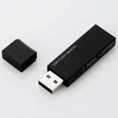 エレコム(ELECOM) MF-MSU2B64GBK ブラック キャップ式USBメモリ 64GB