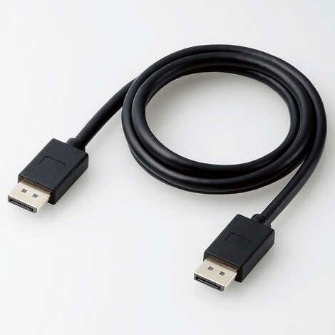 エレコム(ELECOM) CAC-DP1410BK2(ブラック) DisplayPort 1.4対応ケーブル 1m