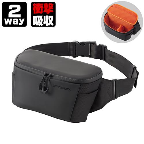 エレコム(ELECOM) ZSB-DV009BK(ブラック) ビデオカメラ用スリングバッグ