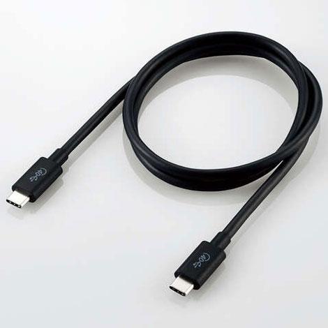 エレコム(ELECOM) USB4-CC5P08BK ブラック USB4ケーブル 0.8m