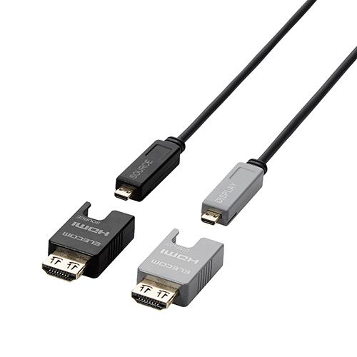 エレコム(ELECOM) DH-HDLOB100BK ブラック 長尺HDMIケーブル アクティブオプティカル 100m