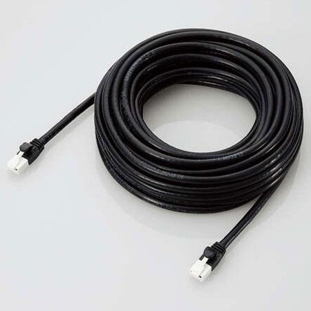 エレコム(ELECOM) GM-LDGPAT/BK100(ブラック) Cat6A準拠LANケーブル(スタンダード･ツメ折れ防止) 10m