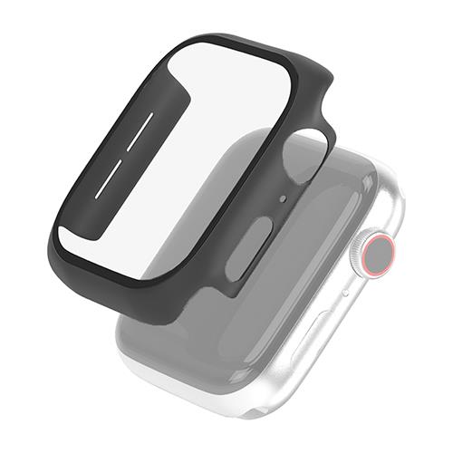 エレコム(ELECOM) AW-40CSPCGBK(ブラック) Apple Watch用 ケース フルカバー SE 6/5/4(40mm) ガラス