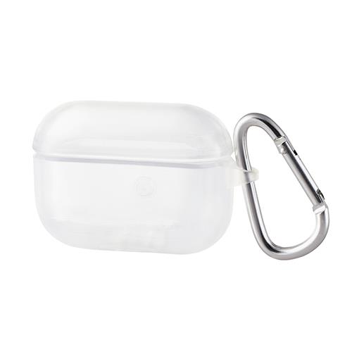 エレコム(ELECOM) AVA-AP2UC2CR(クリア) AirPods Proケース ソフトケース TPU カラビナ付き クリア
