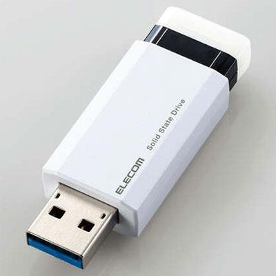 エレコム(ELECOM) ESD-EPK1000GWH(ホワイト) 外付けポータブルSSD 1TB