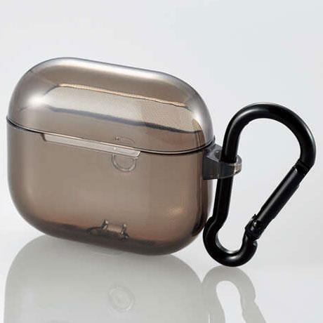 エレコム(ELECOM) AVA-AP3UCBK ブラック AirPods 第3世代 用カラビナ付きソフトケース