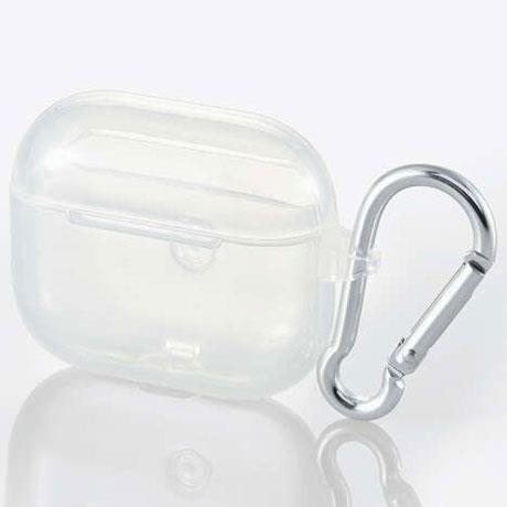 エレコム(ELECOM) AVA-AP3UCCR クリア AirPods 第3世代 用カラビナ付きソフトケース