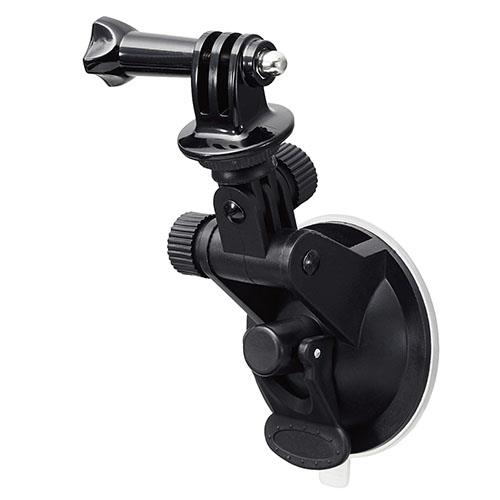 エレコム(ELECOM) AC-MBSU01BK(ブラック) GoPro HERO9/8/7/6/5/MAX用 マウント 吸盤型 前後左右角度調整