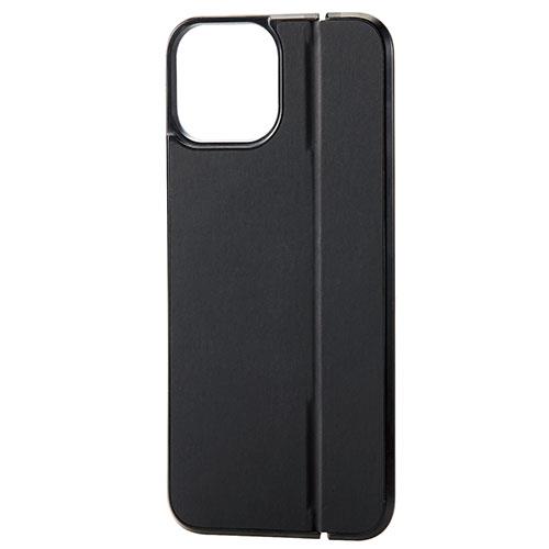 エレコム(ELECOM) PM-A21AMAG01BK ﾌﾞﾗｯｸ iphone 13 mini用 背面パネル スタンド収納式カバー MAGKEEP