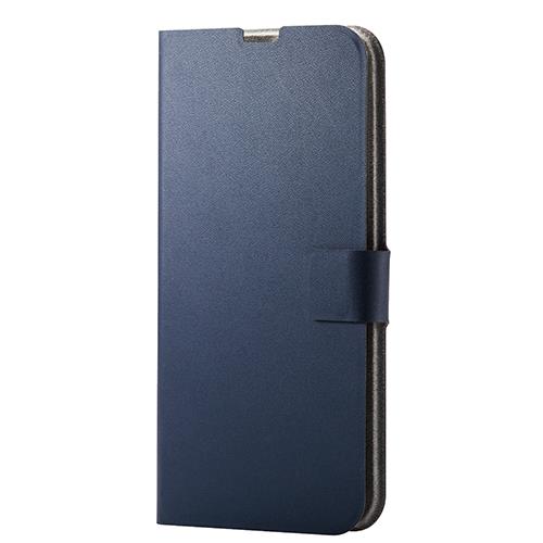 エレコム(ELECOM) PM-A21DPLFUMNV ネイビー iPhone 13 Pro Max ケース 手帳 レザー 軽量