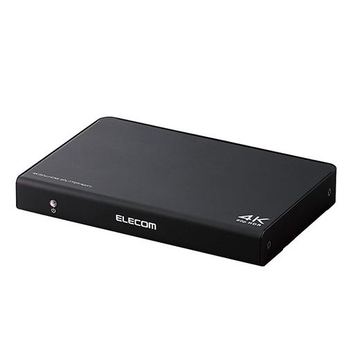 エレコム(ELECOM) VSP-HDP14BK HDMI分配器 4K 60P 対応 1入力 4出力 スプリッター