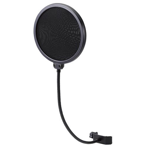 エレコム(ELECOM) HS-PG15BK(ブラック) ポップガード クランプ式 フレキシブルアーム