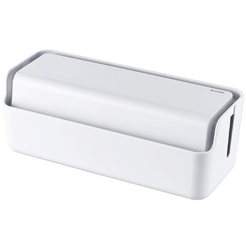 エレコム(ELECOM) EKC-BOX004WH ホワイト スタンド付きケーブルボックス 大