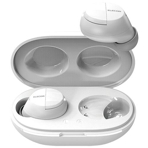 エレコム(ELECOM) LBT-TWS12WH(ホワイト) 完全ワイヤレスBluetoothヘッドホン