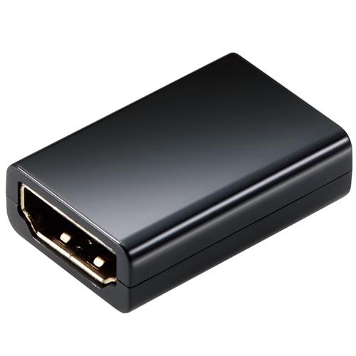 エレコム(ELECOM) AD-HDAASS01BK ブラック HDMI アダプタ 延長 金メッキ 4K 60p