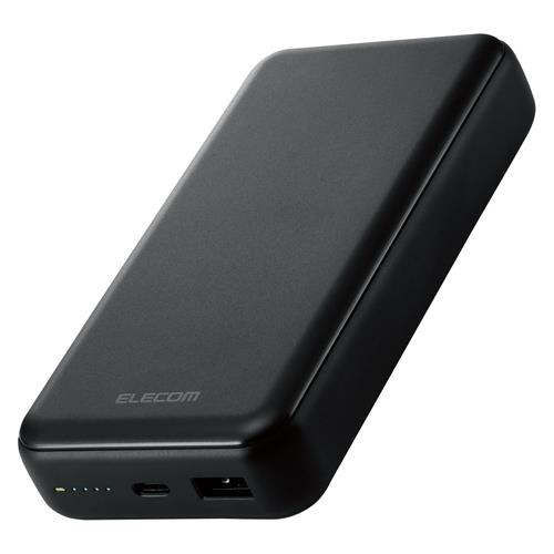 エレコム(ELECOM) DE-C34-20000BK ブラック 20000mAh C+A 20W モバイルバッテリー