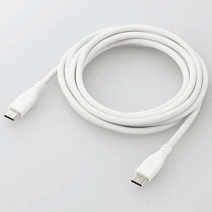 エレコム(ELECOM) MPA-CCSS20WH(ホワイト) なめらかUSB Type-Cケーブル 2m