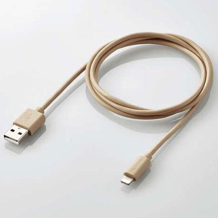 エレコム(ELECOM) MPA-UALI10BE(ベージュ) 机や家具色に合うカラーケーブル 1m
